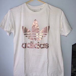 adidas rose gold t shirt